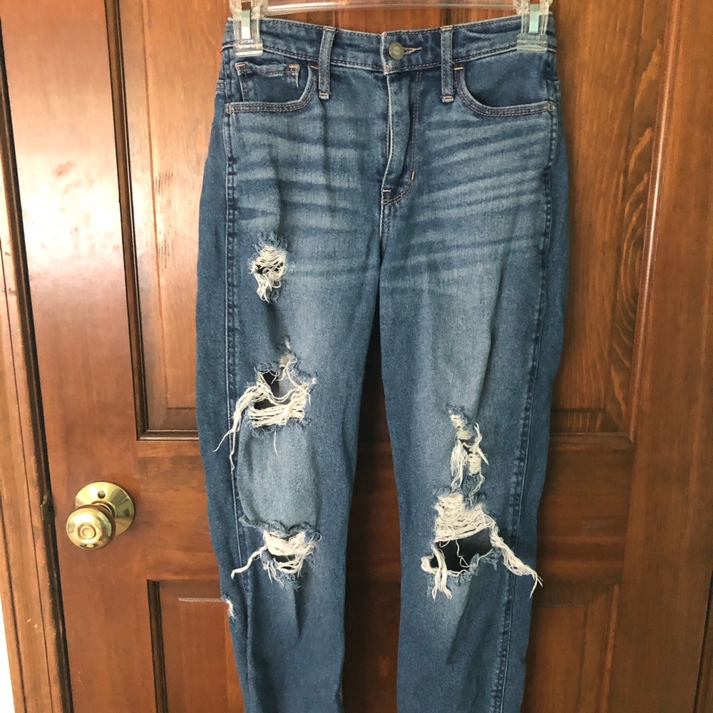 high rise mom jeans
